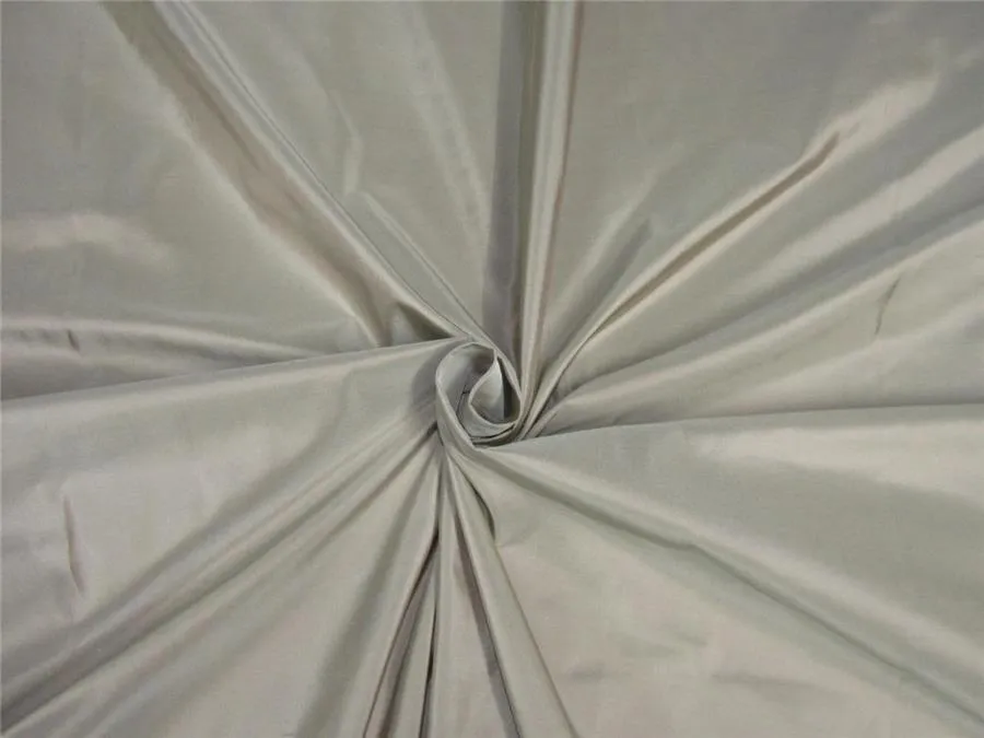 100% Pure silk taffeta fabric silver 54&quot; wide*TAF296