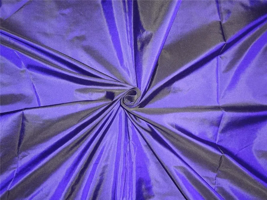 100% Silk Taffeta Fabric Ink Purple Color 80 Grams -44&quot;wide