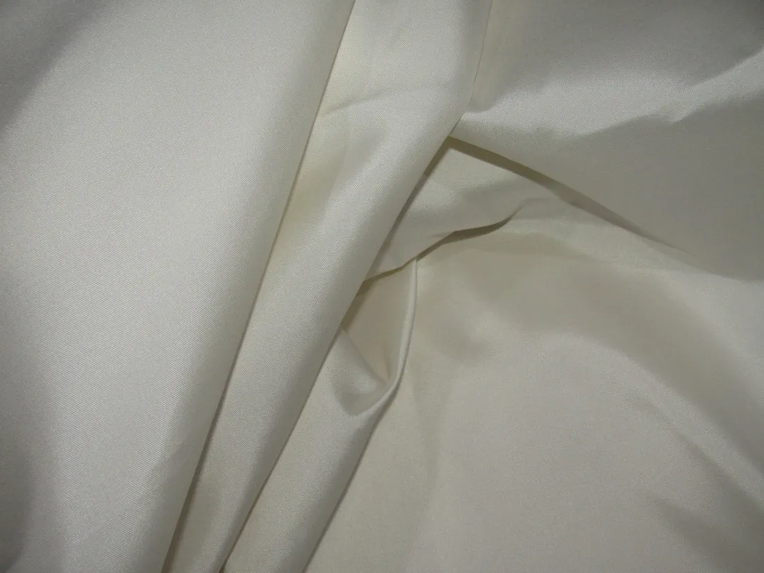 100% SILK TAFFETA fabric white ivory TWILL WEAVE 40 MOMME 58&quot; wide TAF5