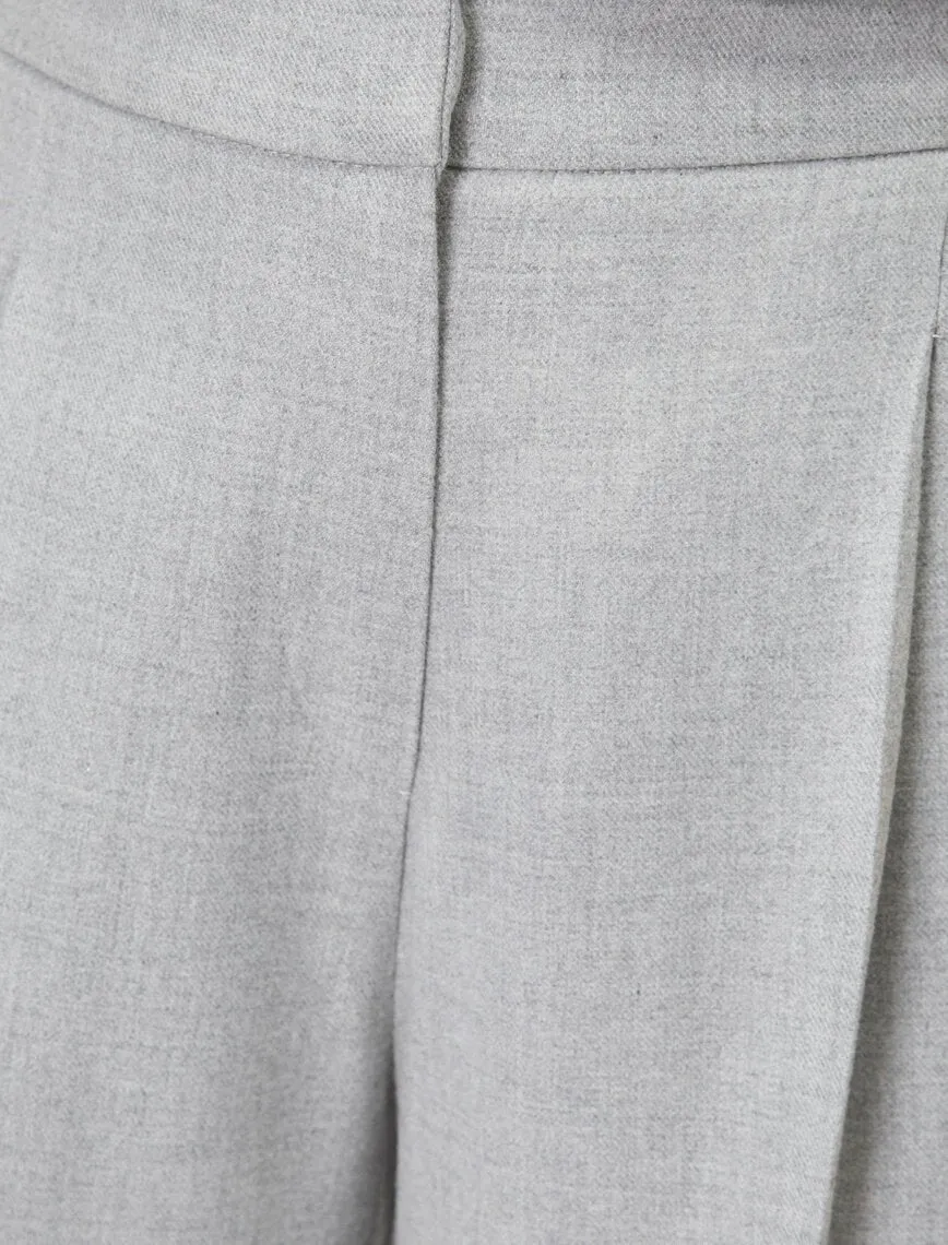 16339 Grey Wide Leg Trousers