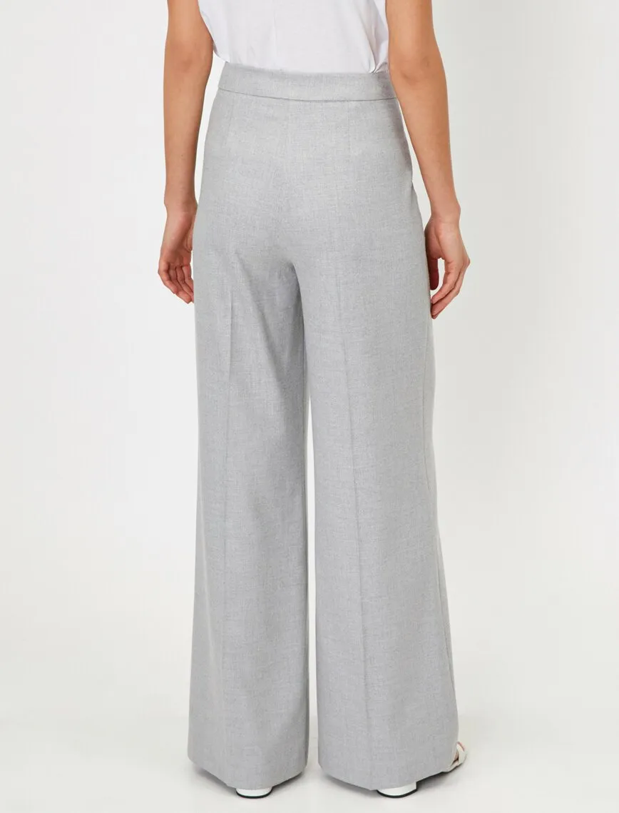 16339 Grey Wide Leg Trousers