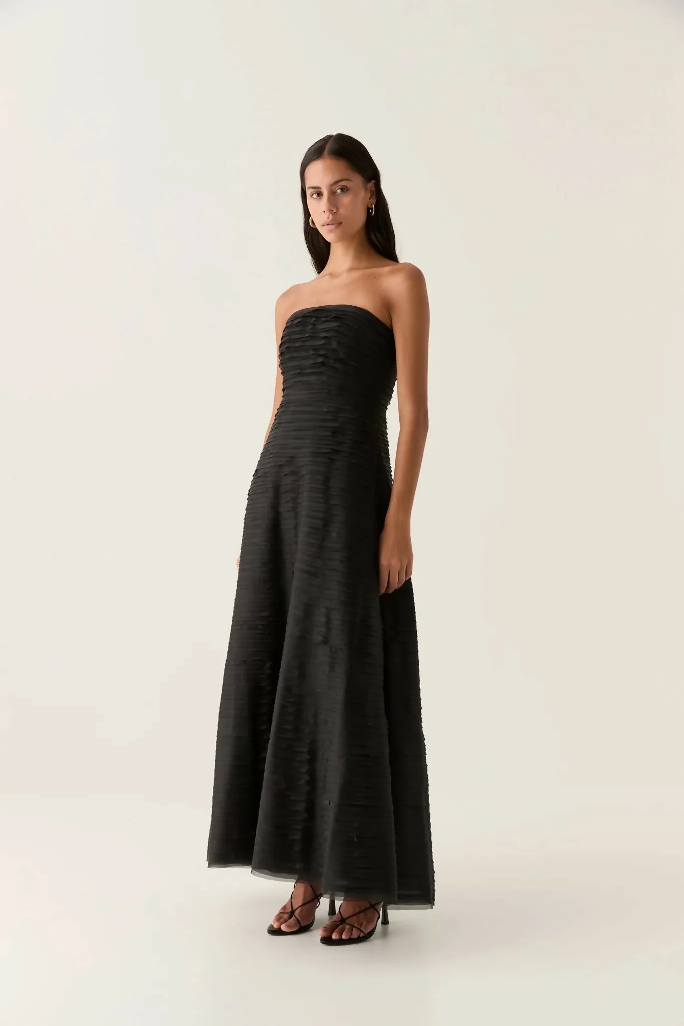 Aje Soundscape Maxi Dress in Black Size 8