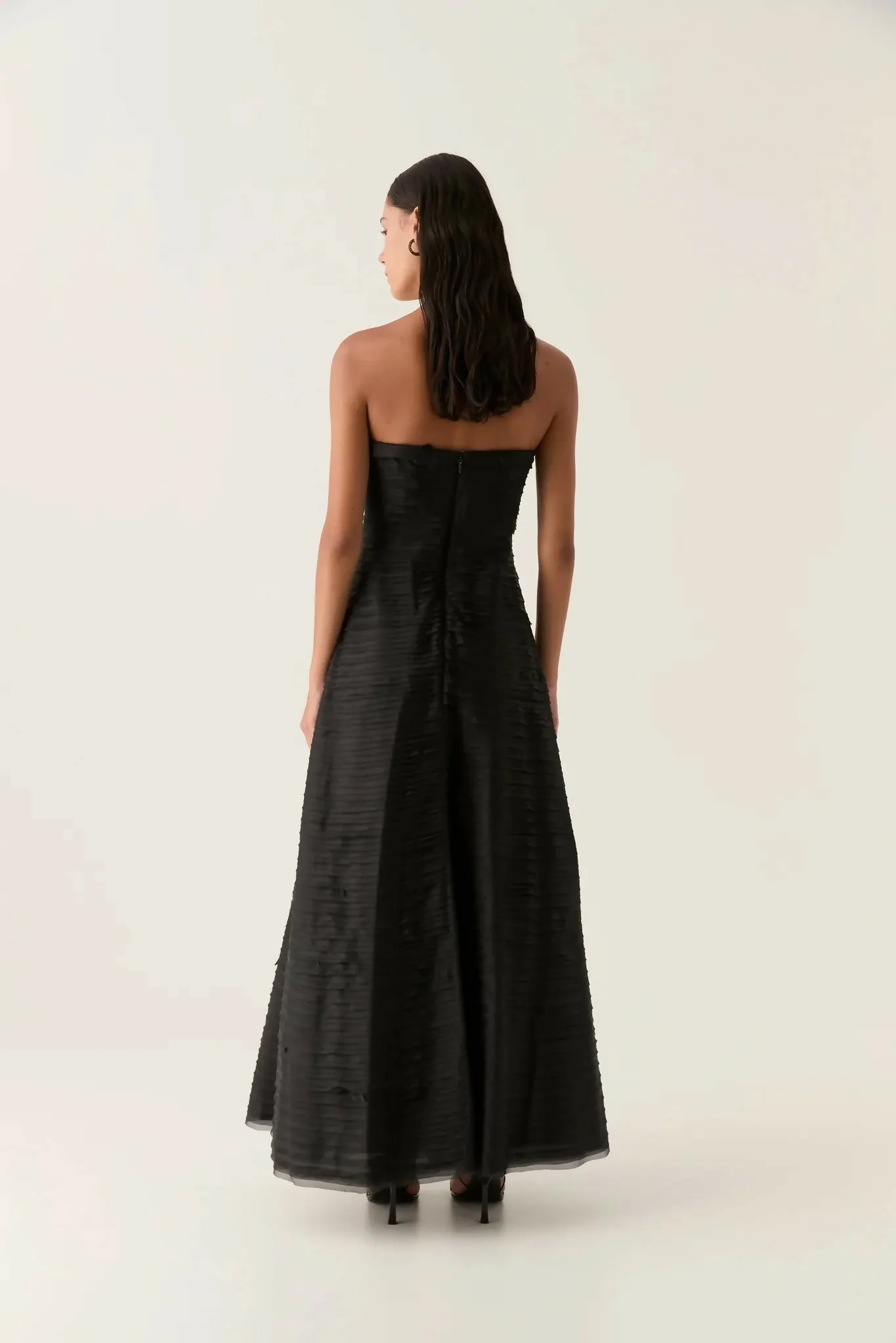 Aje Soundscape Maxi Dress in Black Size 8