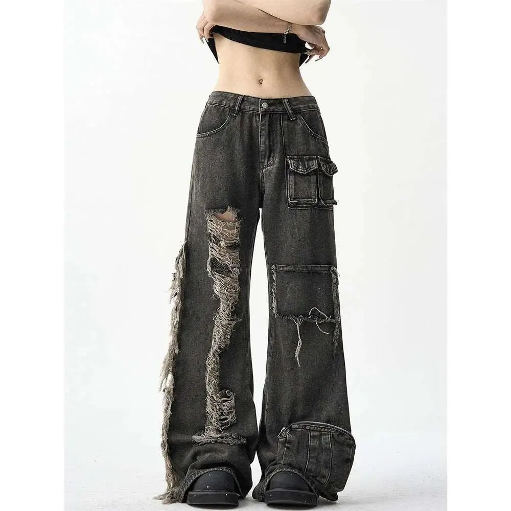 American Ripped Cargo Jeans