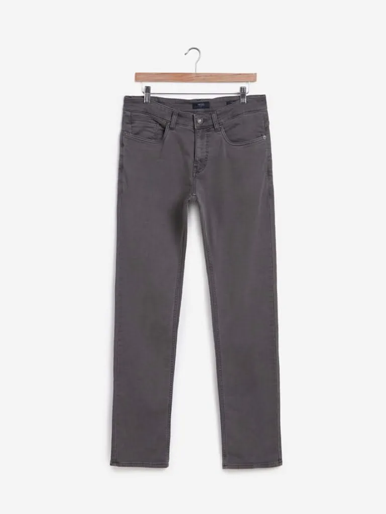 Ascot Grey Relaxed-Fit Jeans