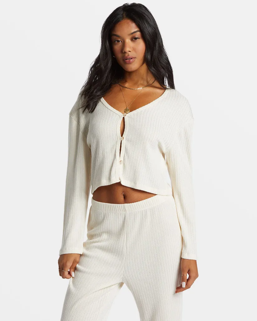 BILLABONG Lana Long Sleeve Rib Knit Top