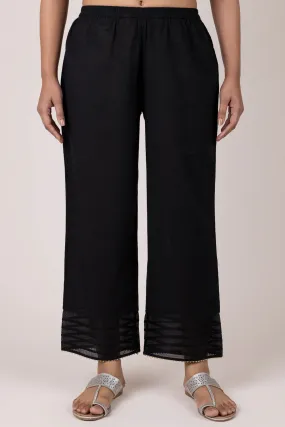 Black Wide Leg Trousers