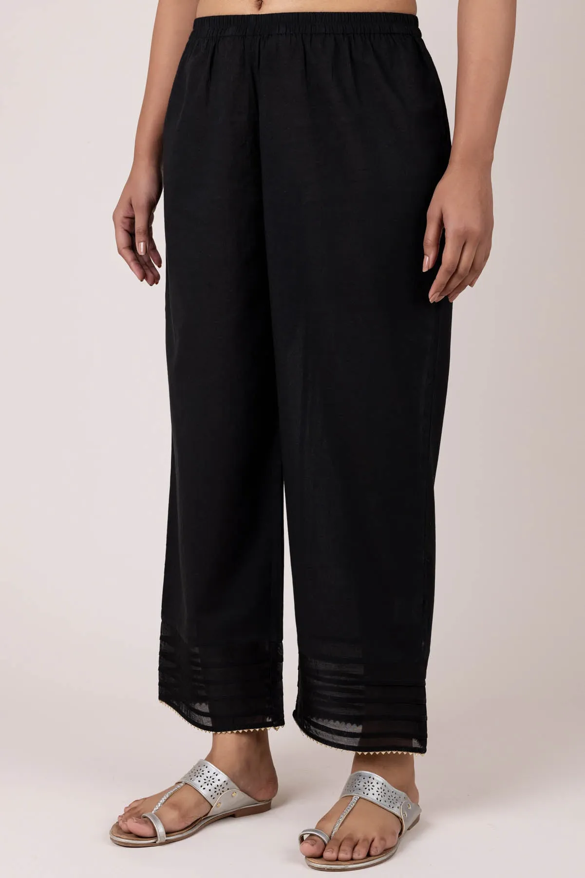 Black Wide Leg Trousers