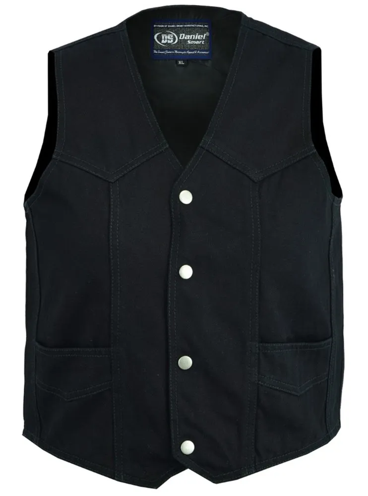 DM9725 Kid's Denim Plain Side Vest