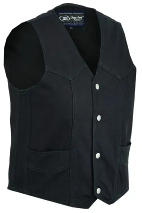 DM9725 Kid's Denim Plain Side Vest