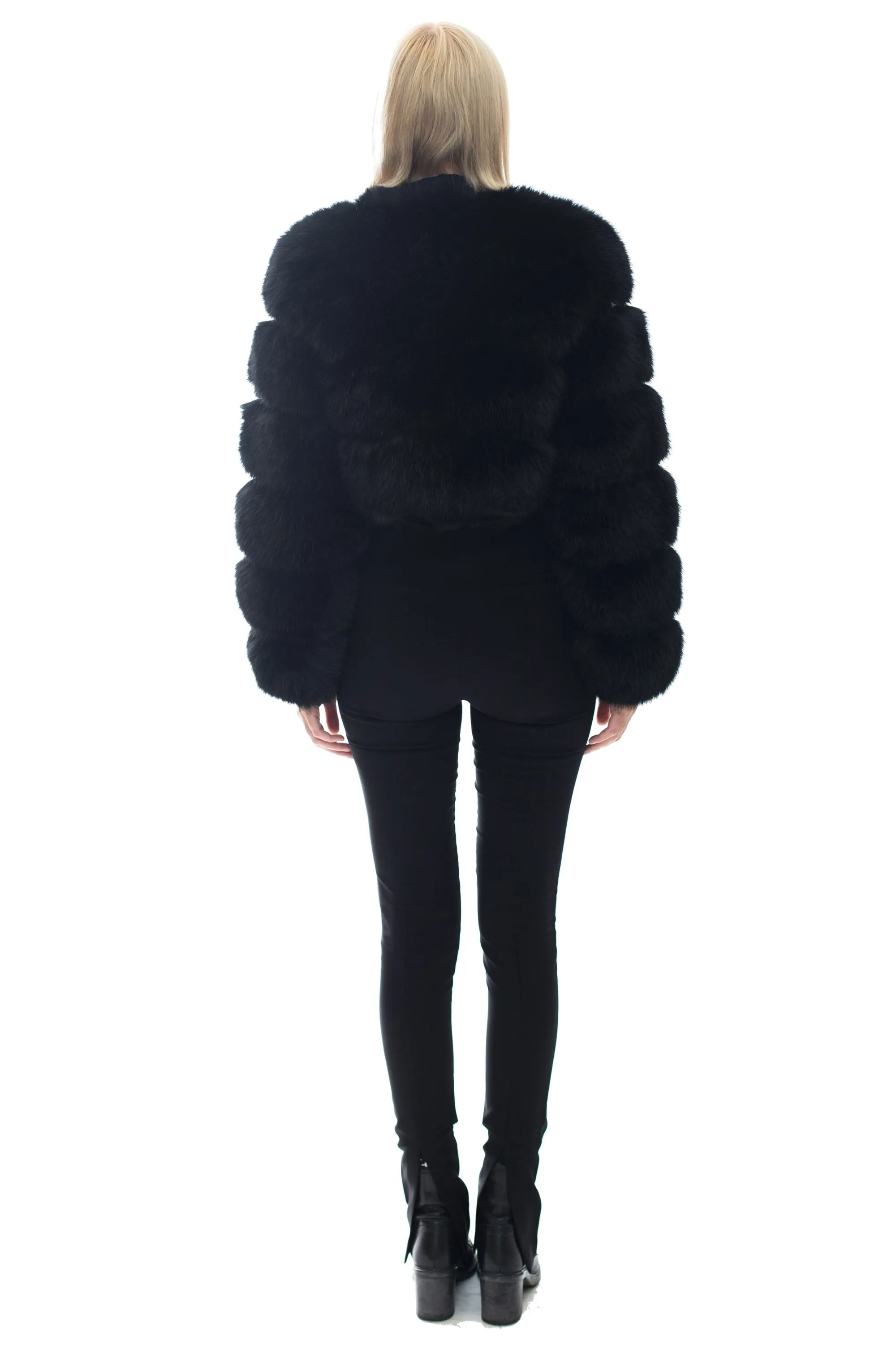 ENGLEWOOD - Short Faux Fur Fur Jacket