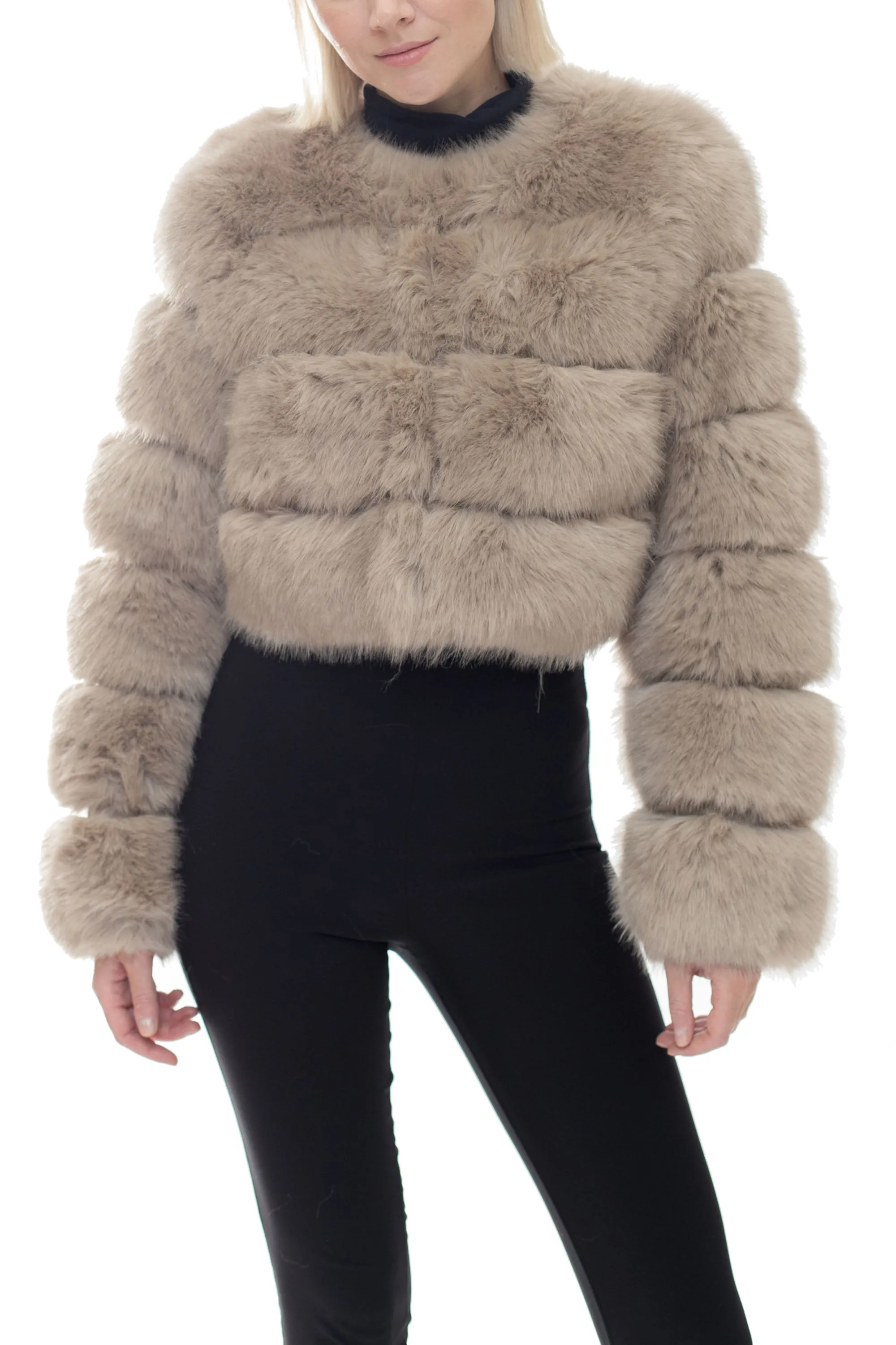 ENGLEWOOD - Short Faux Fur Fur Jacket