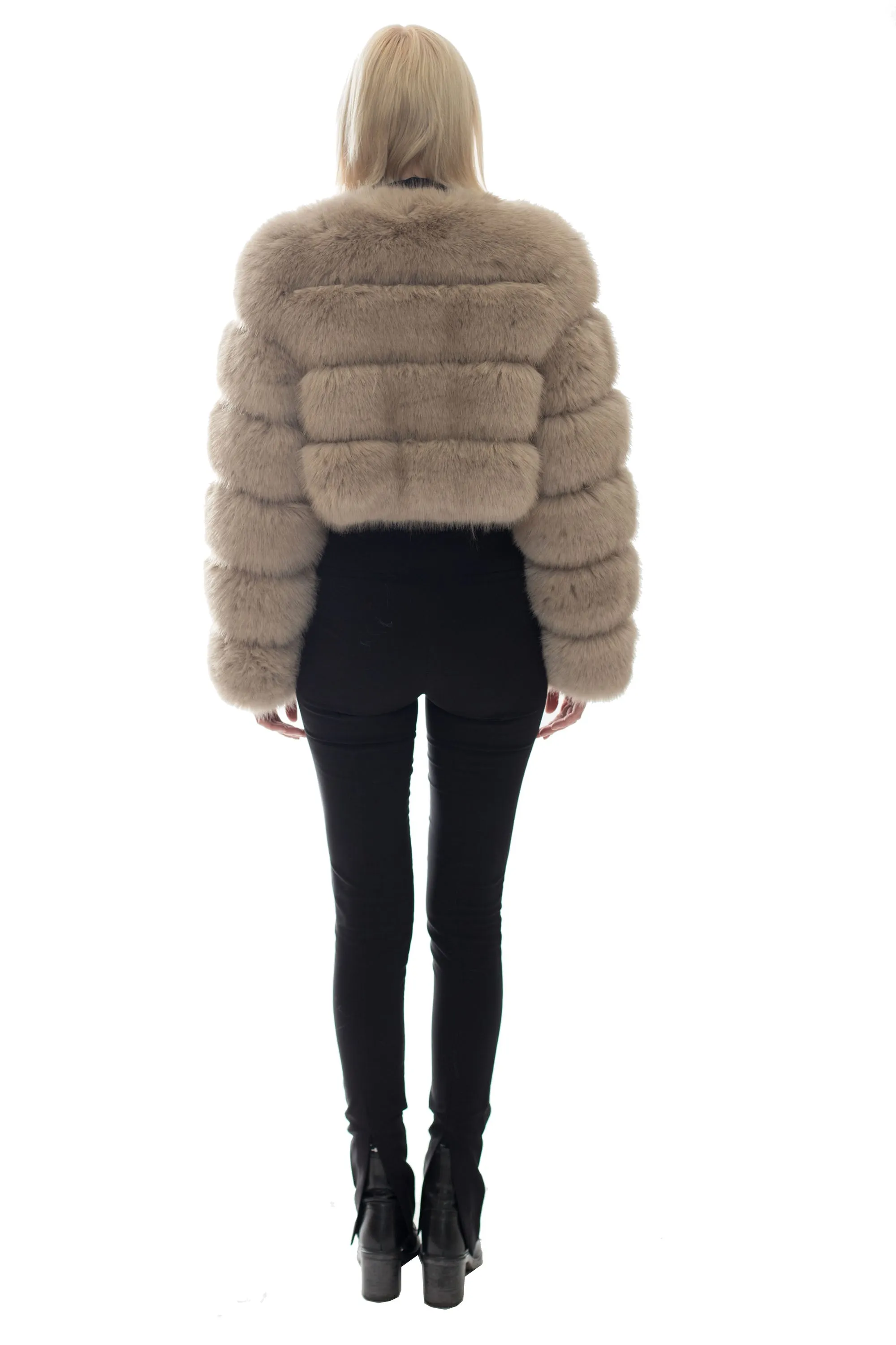 ENGLEWOOD - Short Faux Fur Fur Jacket