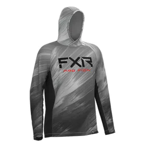 FXR Derby Air UPF PO Hoodie Grey Optic/Red