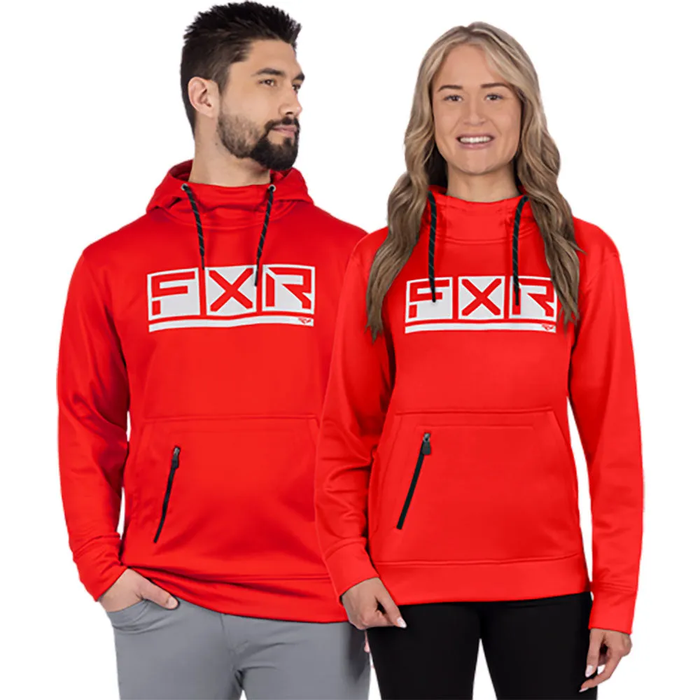 FXR Podium Tech Pullover Hoodie Red/Grey