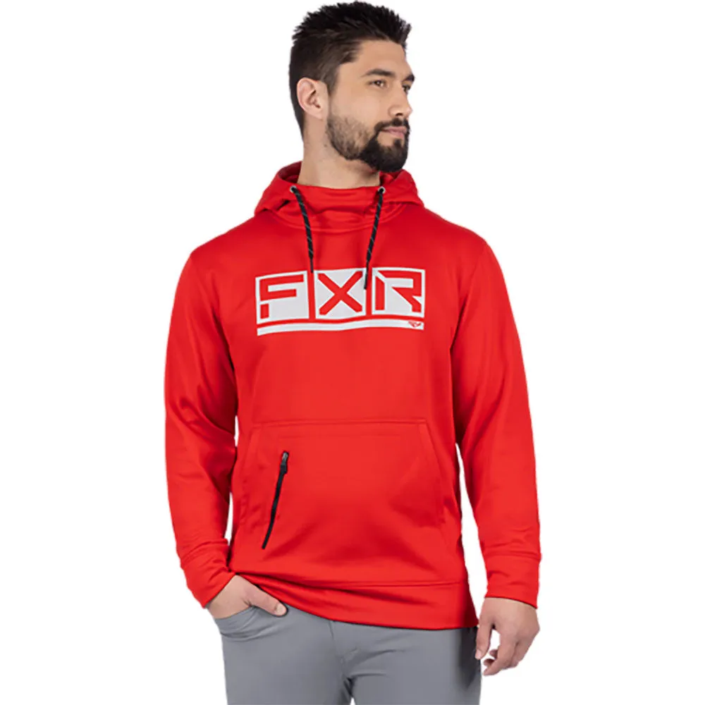 FXR Podium Tech Pullover Hoodie Red/Grey