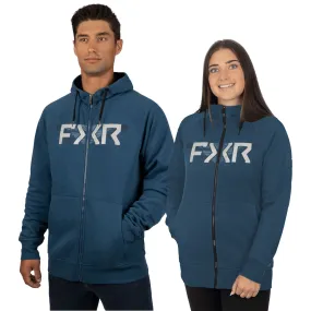 FXR Split Hoodie Dark Steel/Grey Blue