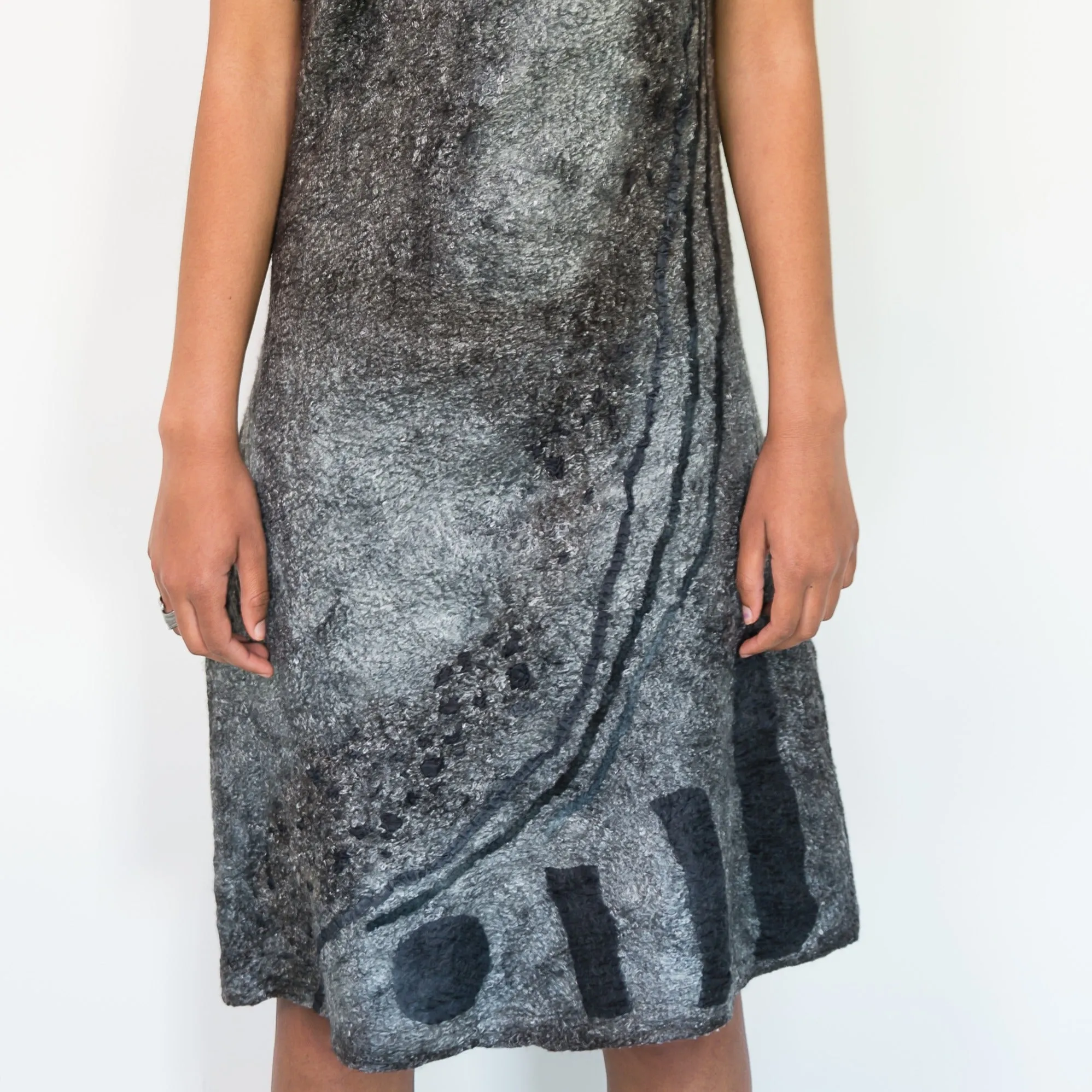 Grey Abstract Dress