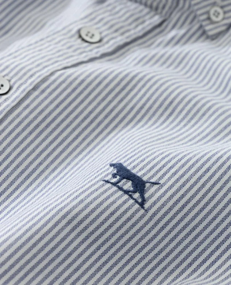 Gunn Oxford Stripe Shirt - Royal