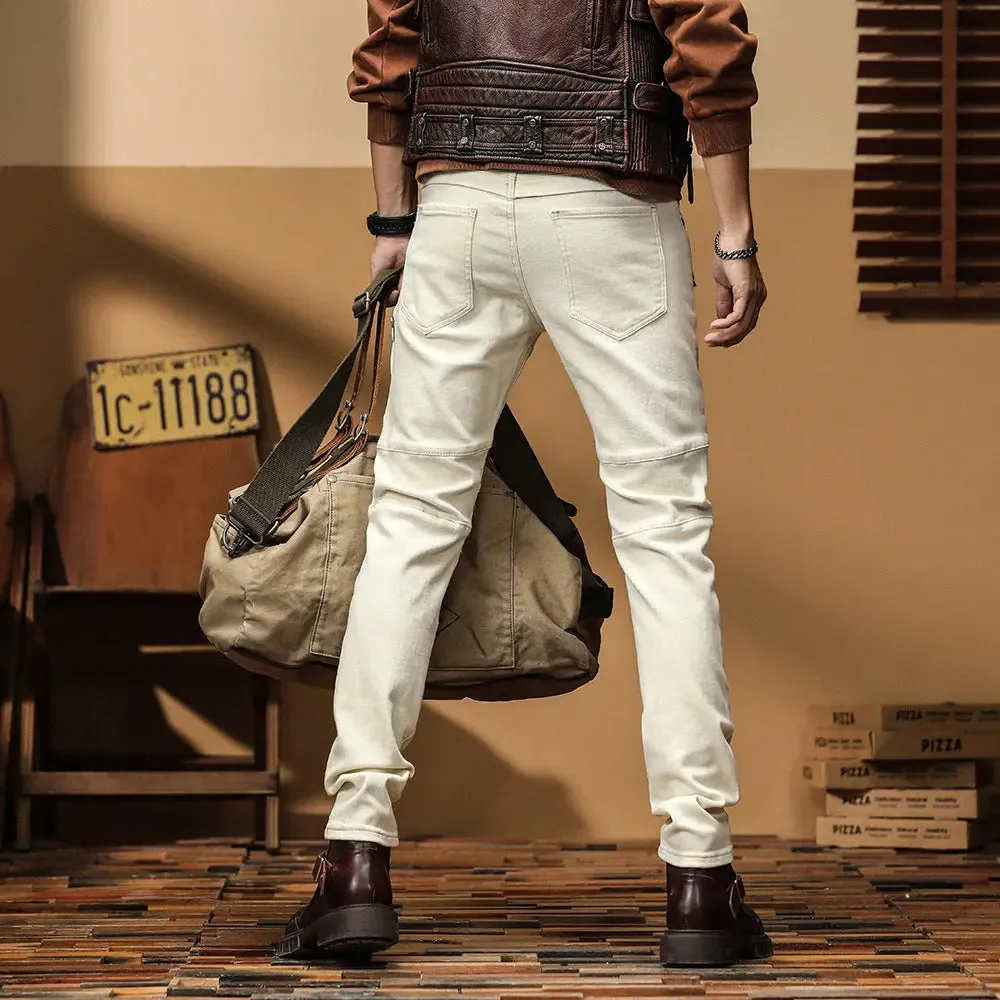 High End Slim Fit Motorcycle Jeans