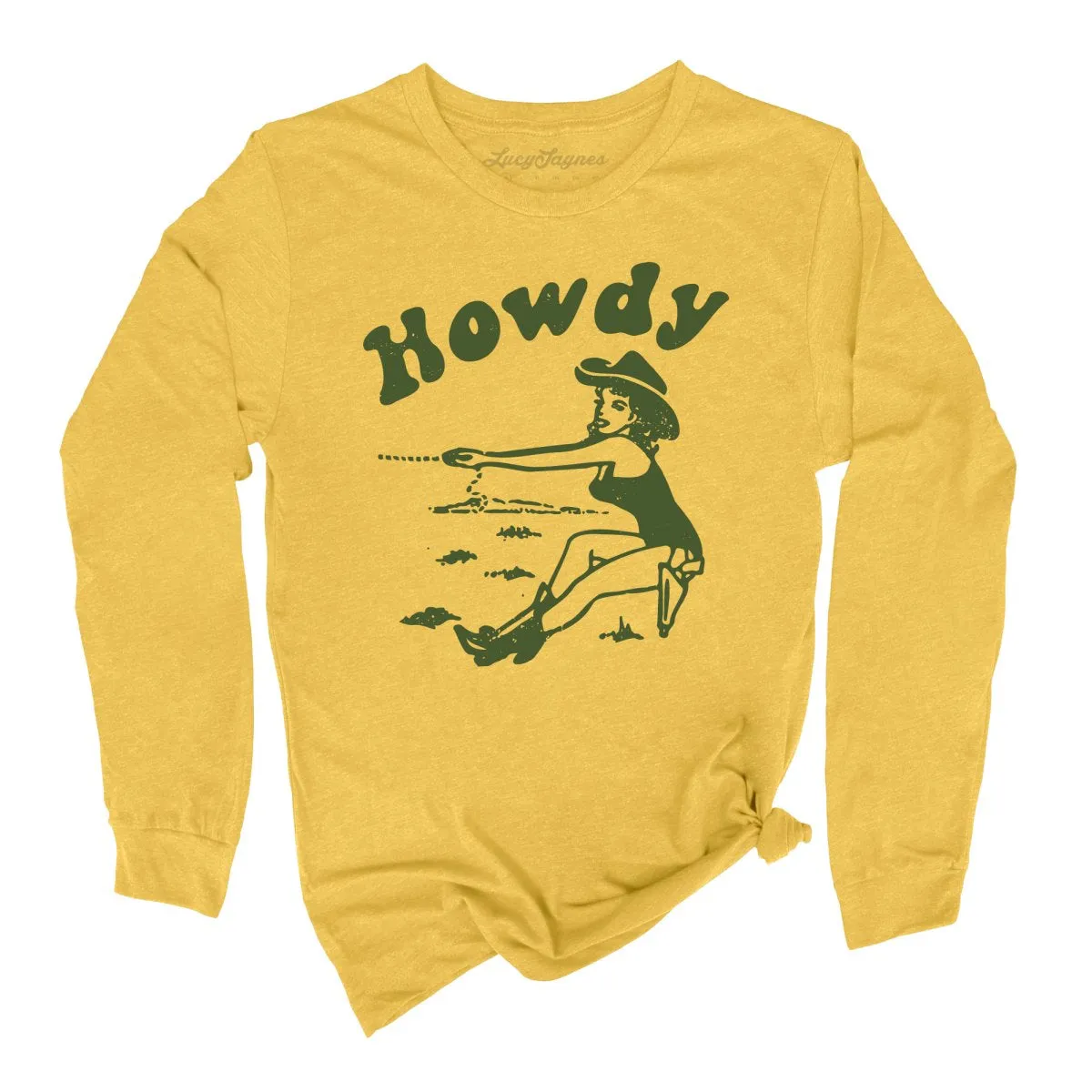 Howdy Cowgirl Long Sleeve Tee