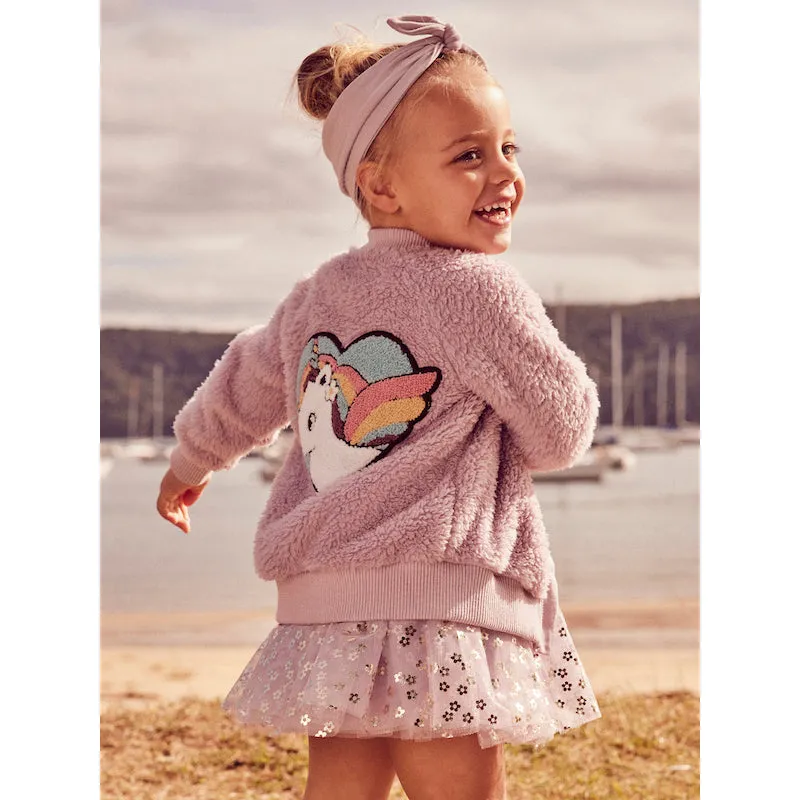 Huxbaby Unicorn Fur Jacket