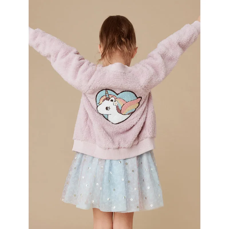 Huxbaby Unicorn Fur Jacket