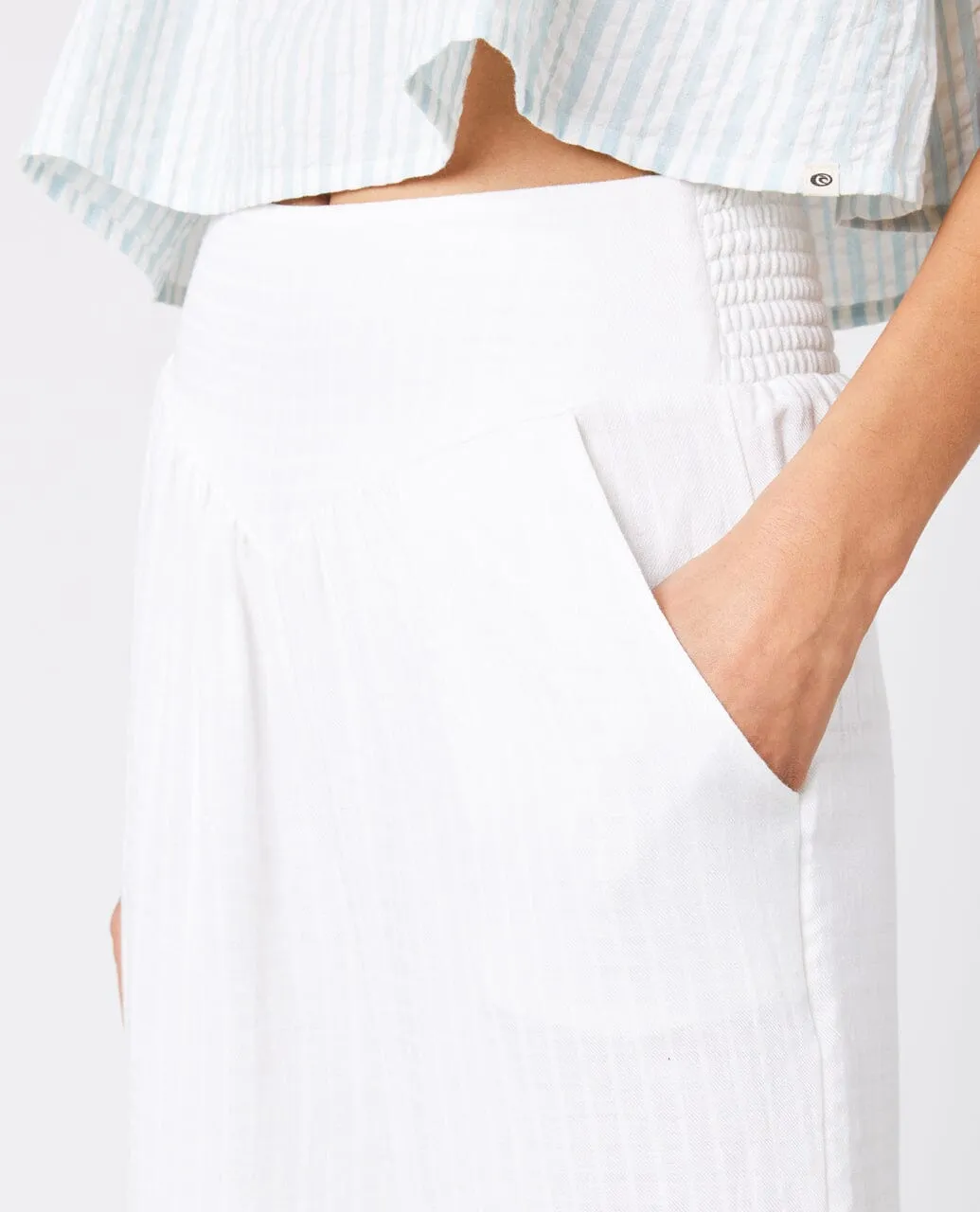 Ibiza Wide Leg Pant - White