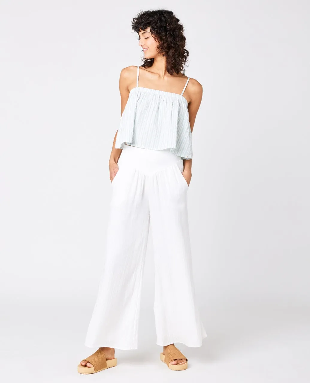 Ibiza Wide Leg Pant - White