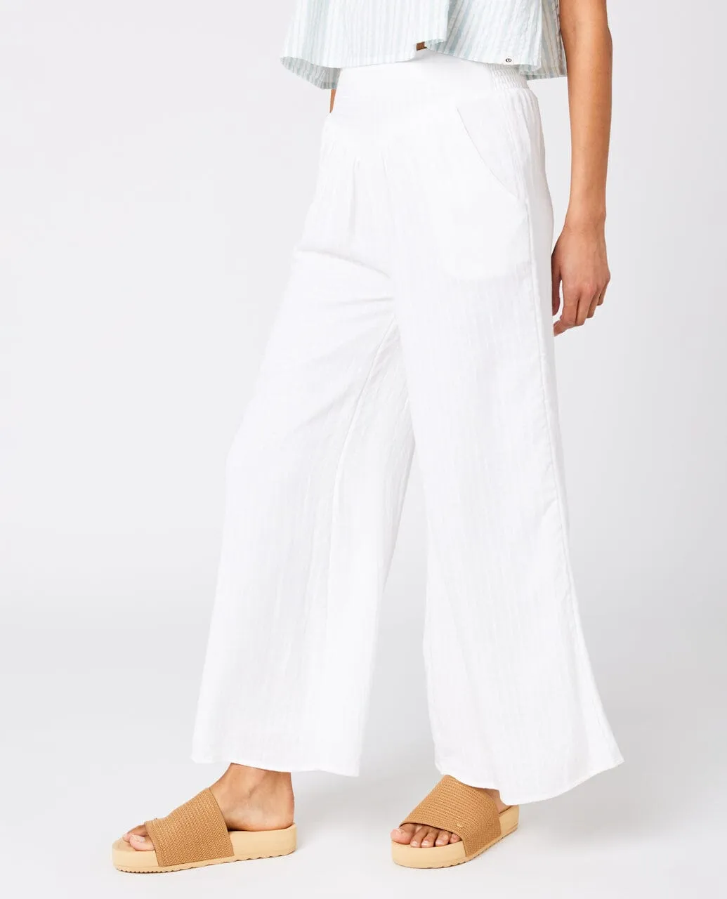 Ibiza Wide Leg Pant - White