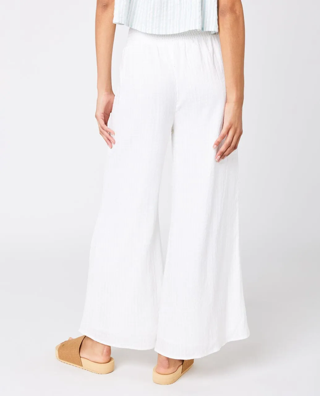 Ibiza Wide Leg Pant - White