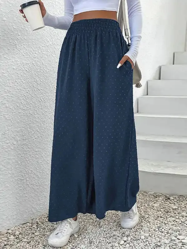 Ladies Casual Wide Leg Pants