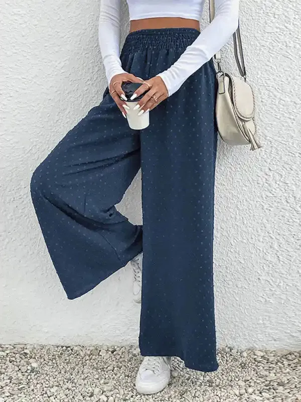 Ladies Casual Wide Leg Pants