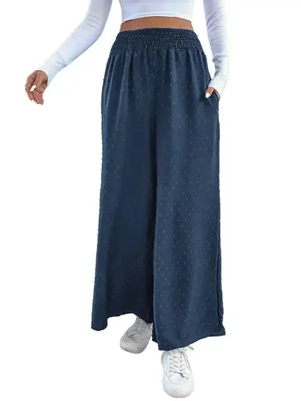 Ladies Casual Wide Leg Pants