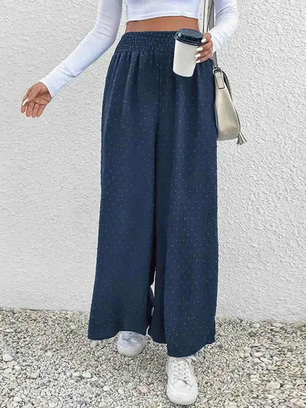 Ladies Casual Wide Leg Pants