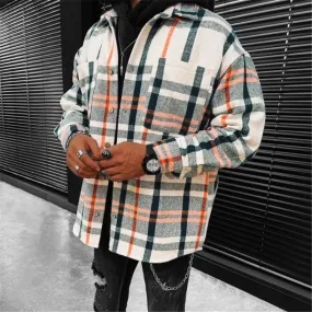 LMS Fashion Plaid Warm Shirts