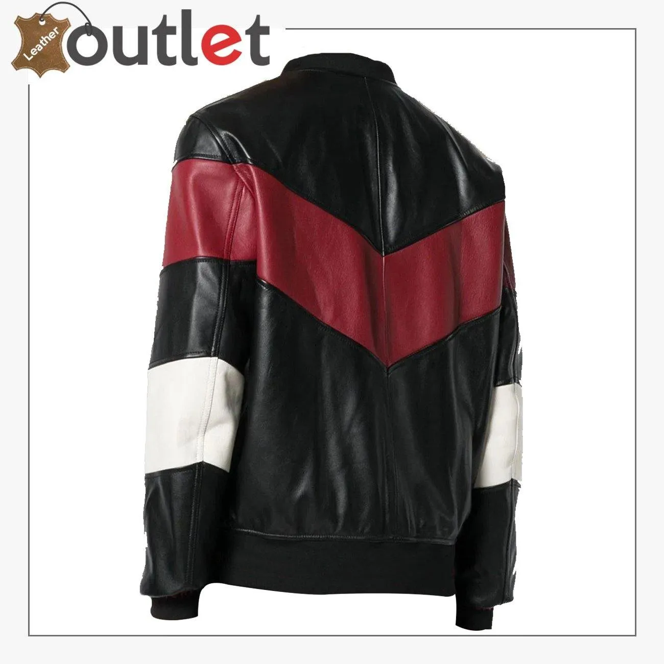 Men Chevron Stripe Bomber Jacket