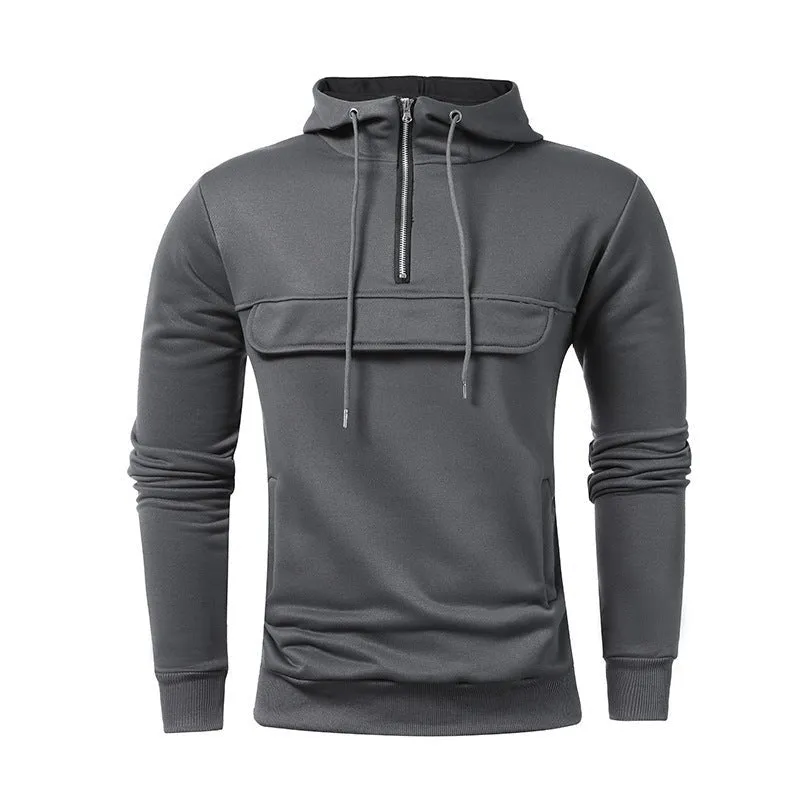 Men's Casual Sports Solid Color Hoodie