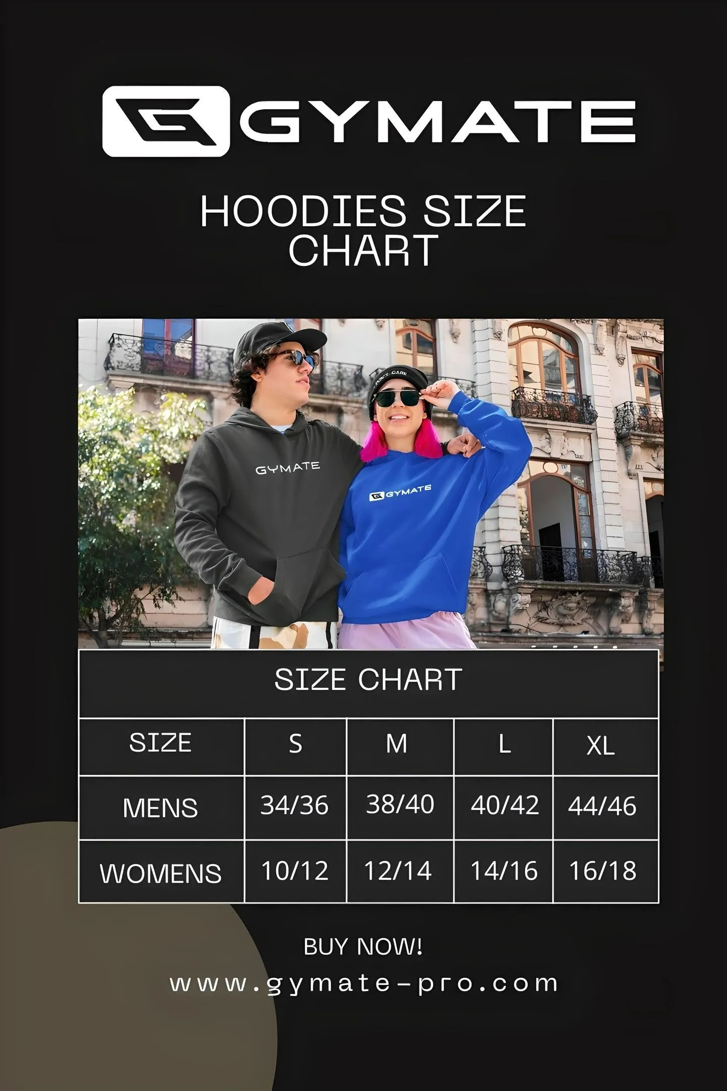 Mens Popular Hoodies chest logo 'Think Positive' [white]