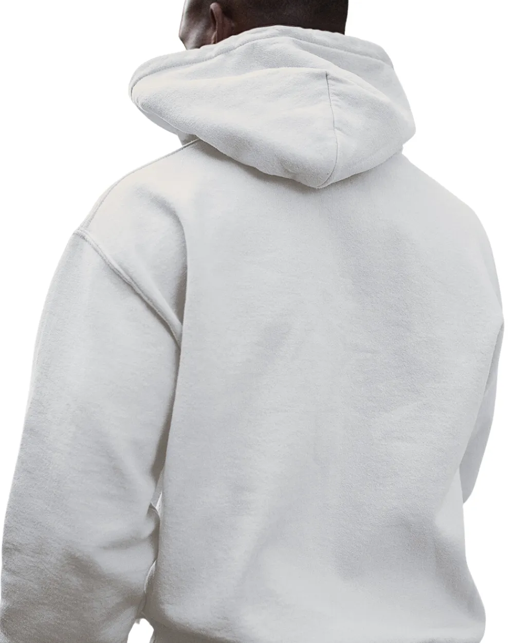 Mens Popular Hoodies chest logo 'Think Positive' [white]