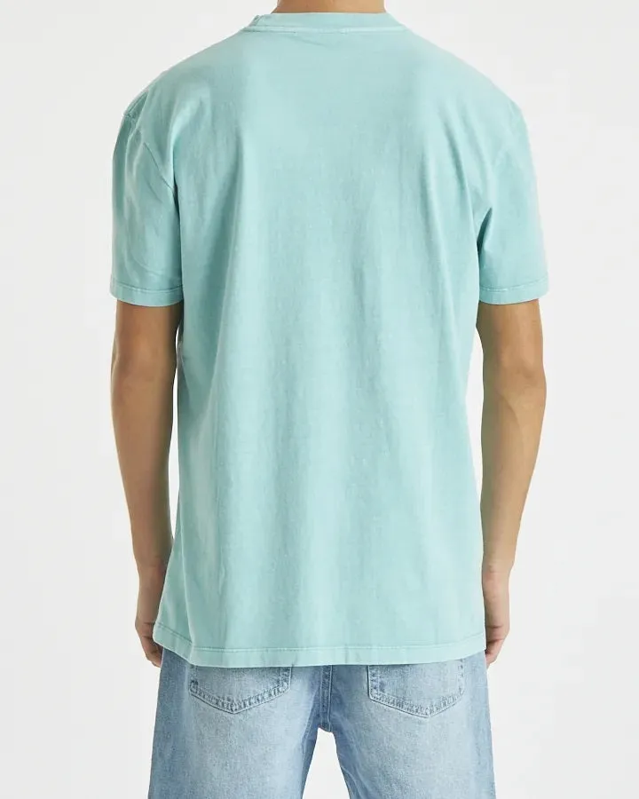 NOMADIC PARADISE Mens Always Relaxed Tee Shirt Pigment Aqua