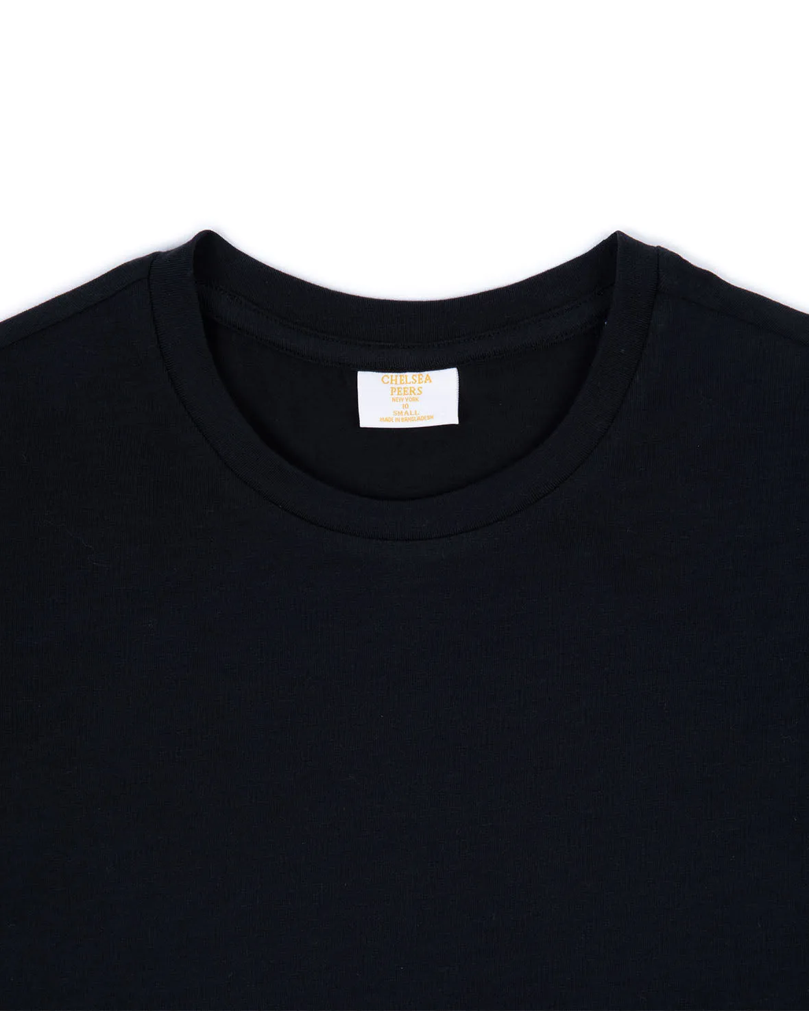 Organic Cotton Embroidered Mini Logo T-Shirt - Black