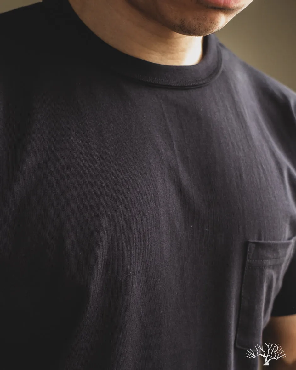 Pima Cotton Pocket Tee - Black