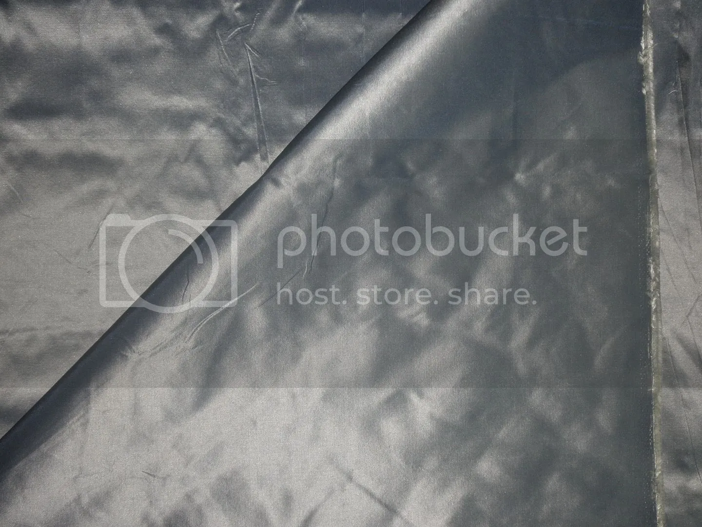 Pure SILK TAFFETA FABRIC Steel Blue x Ivory color TAF#198[11]