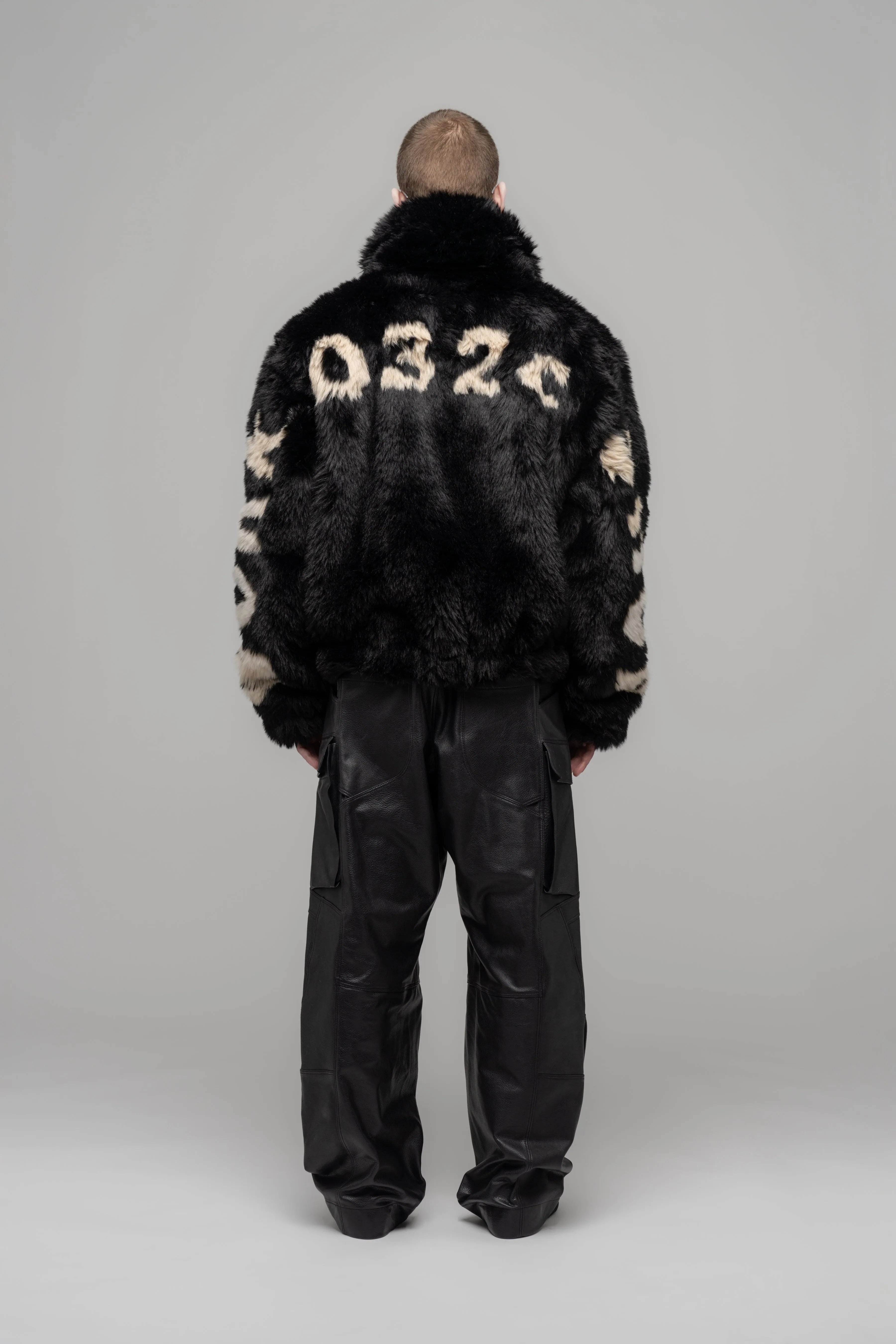 "ANTI-GAUGUIN" FAUX FUR BLOUSON