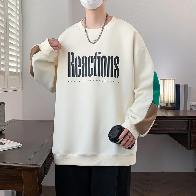 Round neck sweatshirt casual long-sleeved unisex sweatshirt