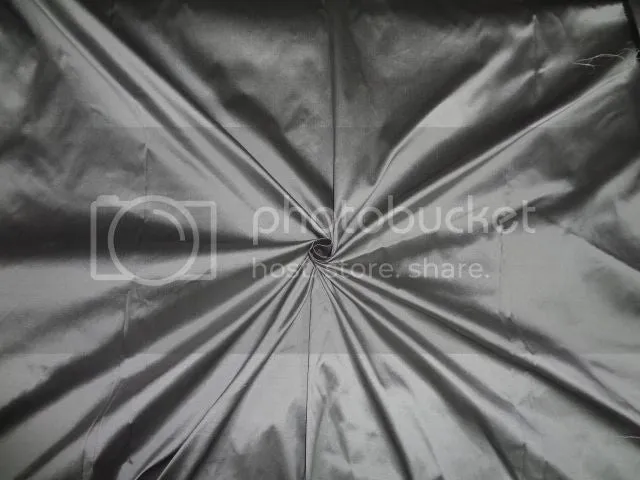 SILK TAFFETA FABRIC Iridescent Silver x Black Shot colour iridescent 54&quot; wide