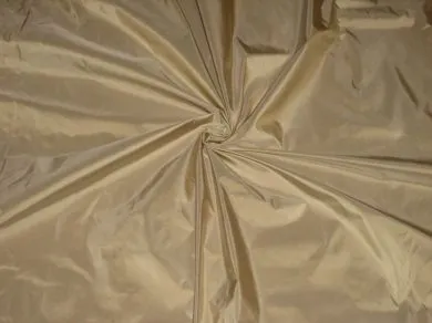 SILK TAFFETA FABRIC Light Beige colour 54&quot; wide