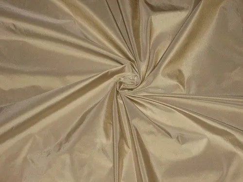 SILK TAFFETA FABRIC Light Beige colour 54&quot; wide