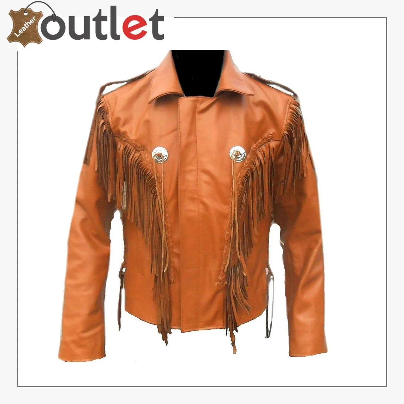 Western Wear Jacket Unique Men Cowboy Leather Jacket